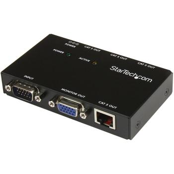 Estensore segnale VGA CAT5, connessione multipla da 4, distanza 150 m