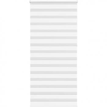 Rideau zèbre blanc de 230 cm de hauteur