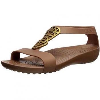 Crocs Serena Embellish Sandal W, Calzado de Playa y Piscina Mujer, Marrón
