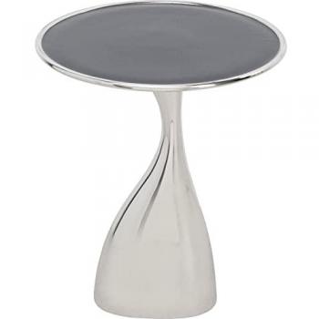 Table d'appoint Spacey argentée en aluminium