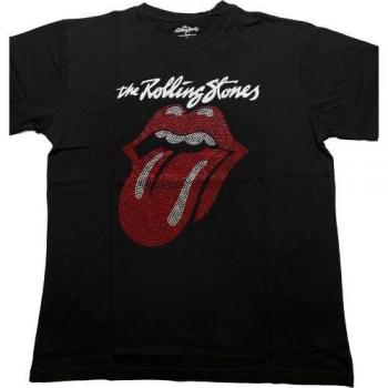 Blouse Noire Unisex Rolling Stones Logo Miroir