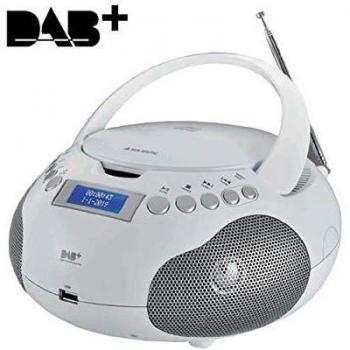 Majestic ah-265dab radioregistratore stereo dab+/mp3/usb bianco