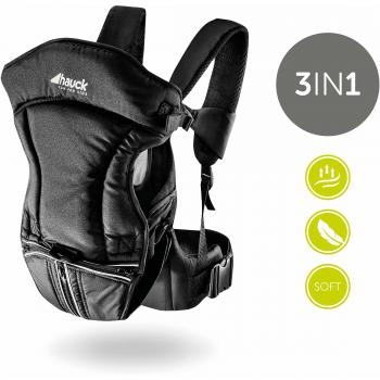 Hauck 3 Way Carrier ergonomische Babytrage, mit Kopf