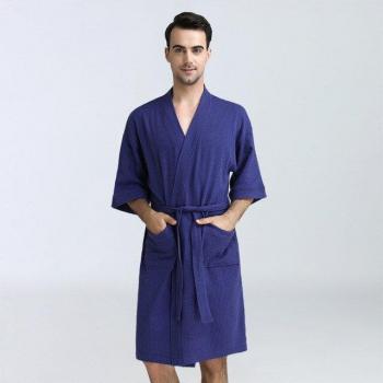 Loose Fit Men's Sleepwear Gown