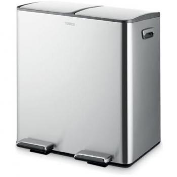 Tower 40 L Pedal Bin for Recycling (Stainless Steel)