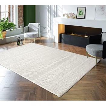 Teppich »Lima«, rechteckig, 12 mm Höhe, waschbarer Designer Teppich aus recyceltem Polyester