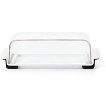 OXO Wide Butter Dish with Lid, Stainless Steel
