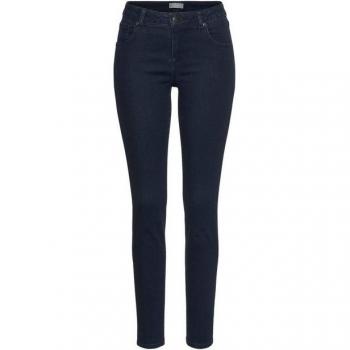 Tamaris schmale Jeans, Used-Waschung für Damen