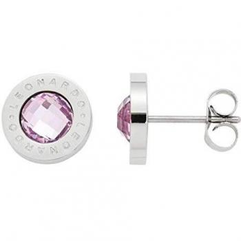 Matrix rosa Ohrstecker aus Edelstahl von Jewels by Leonardo