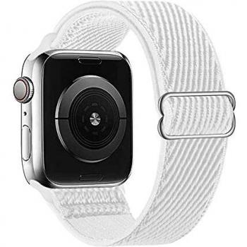 Lobnhot Elastic Nylon Strap for Men Women Apple Watch Series 7/6/5/4/3/2/1 SE
