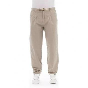 Pantaloni W50 cotone beige stile trend