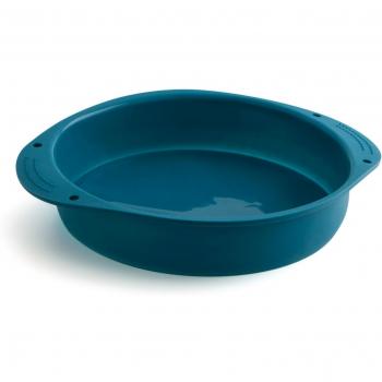 Molde de silicona redondo para tarta Quid 7241797, 28 x 5 x 24 cm, color azul