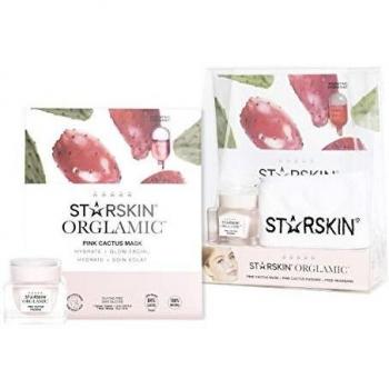 Starskin 3-teiliges Set: Pudding, rosa Kaktus-Maske und Frottee-Haarband