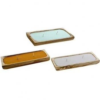 Candele decorative DKD Home Decor 35x15x5 cm – confezione da 3