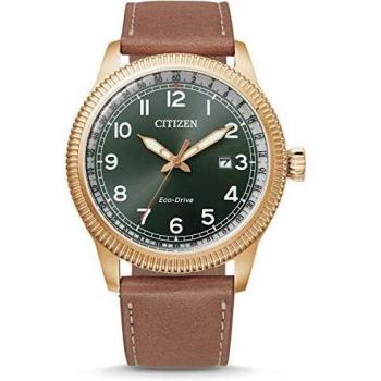 Citizen BM7483‑15X Herren Lederanaloguhr