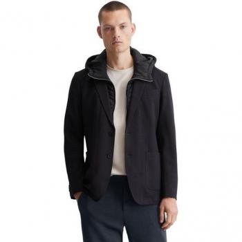 Marc O'Polo Herren‑Sakko mit Kapuzen‑Windschutz – Unifarben, elegant, Langarm – Größe 50