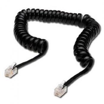 Cavo telefonico Digitus AK-460101-020-S 2 m Nero
