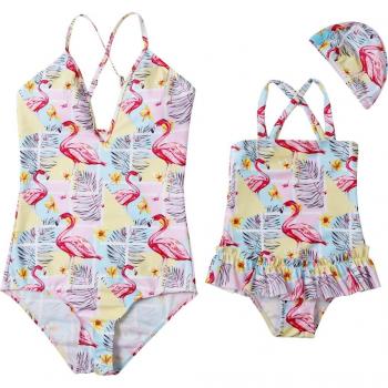 Mum and Me Flamingo Monokini Swimwear