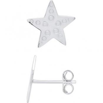 Boucles d'Oreilles Étoile de Mer pour Enfants en Argent