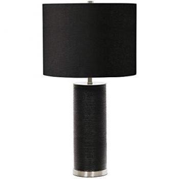 Lampada da Tavolo Ripple Nera 1 Luce E27 65 cm