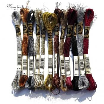 1pcs antique effects metallic thread E310