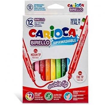 Rotuladores escolares Carioca Birello Duo (12 colores)