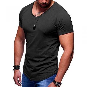 DANNY Casual T-Shirt mit V-Ausschnitt von BEHYPE