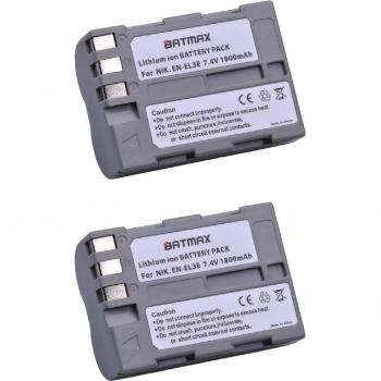 EN-EL3E Dual Battery Charger with Type C by Batmax
