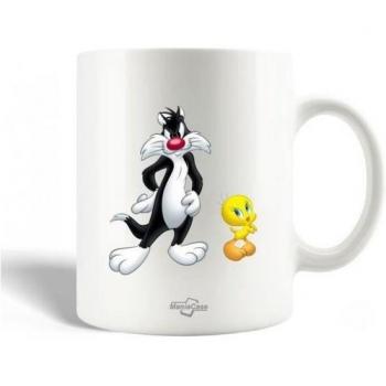Mug Blanc 30cl Titi et Sylvestre – Le chat Looney Tunes