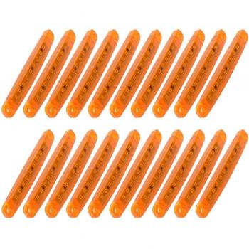 20x 9 LED DC 24V Amber Kennzeichenlichter für Lkw und Anhänger