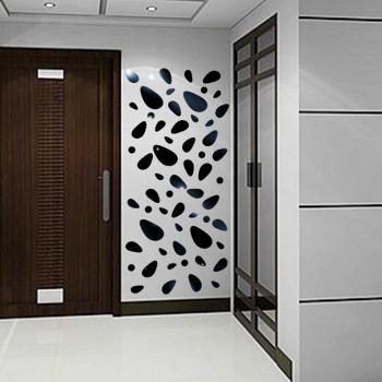 12pcs DIY 3D Mirror Vinyl Wall Stickers