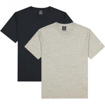 Camiseta de Hombre Champion Crew-Neck Negro (2 Piezas)