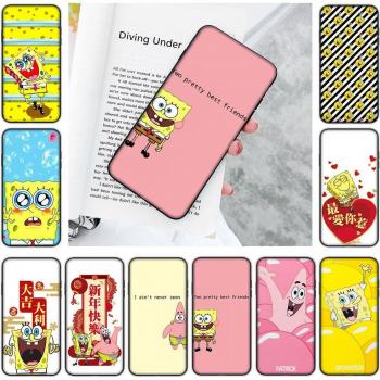 Lovely SpongeBob Black Soft Case – JS42 for Samsung A03