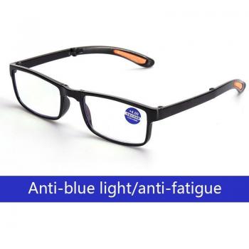 Tragbare Retro Lesebrille mit Blaulichtschutz für Presbyopie +1.0 bis +4.0