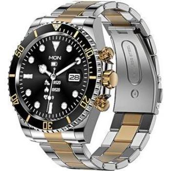 Reloj Smart Smartek SW-AW12 Acero Inoxidable Negro/Dorado
