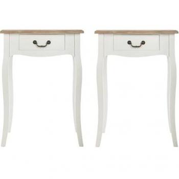 Lot de 2 tables de chevet