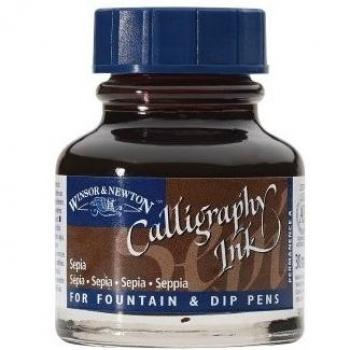 Braunes Tintenfass Ersatzpatrone Calligraphy Ink Winsor & Newton