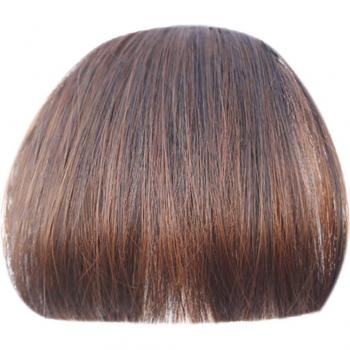 AOSIWIG Elegante Ponyperücke für Frauen in Schwarz und Braun