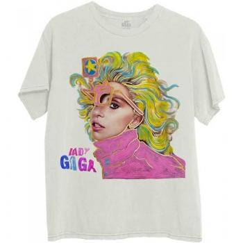 T-shirt Lady Gaga Unisex con Grafica Colorata