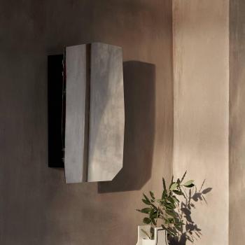 Ferm Living Stainless Steel Shard Mirror Cabinet, 57 x 37 x 12 cm