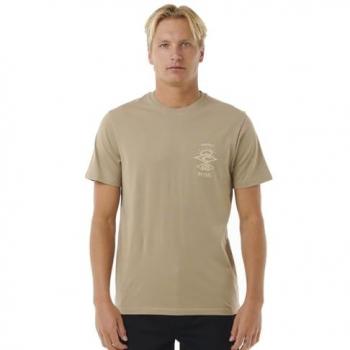 Rip Curl Men's Search Icon T-Shirt Sand Dune