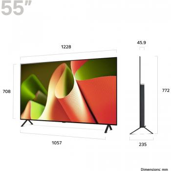LG OLED 55 4K Ultra HD Noir – Smart TV avec Wifi