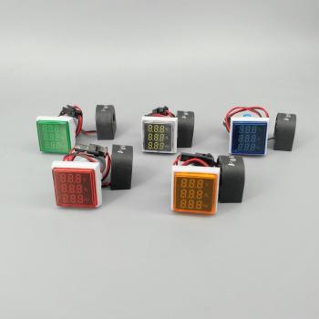 Digitale LED 3in1 AC Messgerät für Strom, Spannung und Frequenz 60-500V 100A 20-75Hz
