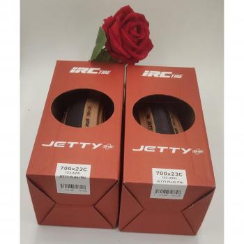 Japanse IRC Jetty Plus Vouwfietsband 700x23/25/28C Geel Rand