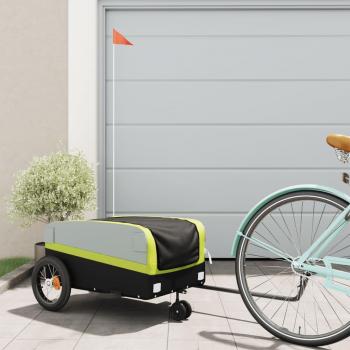 VidaXL Bike Hauler Black and Green 30 kg Iron