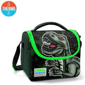Coral High Dino Design Thermo Lunch Box