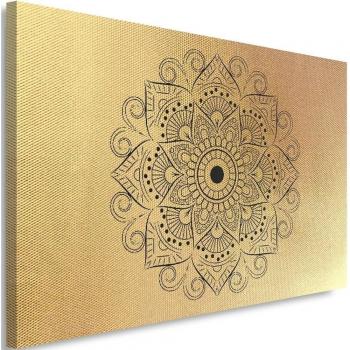 Geometric Gold Mandala 60x40