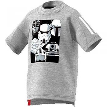 Adidas Kinder T-Shirt LB DY SW – Brgrin/Negro, 104 kg