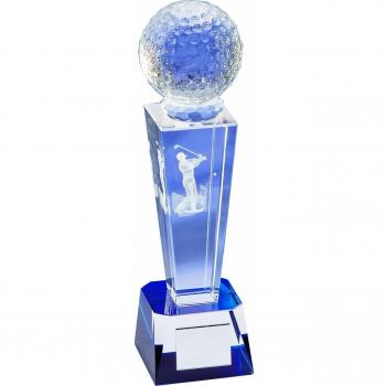 Longridge Crystal Golf Achievement Trophy