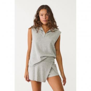 Stradivarius Gonna Pantalone in Grigio Melangiato L